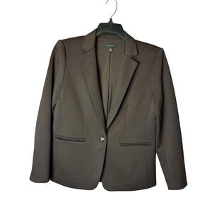 Ann Taylor Chocolate Brown Blazer 8